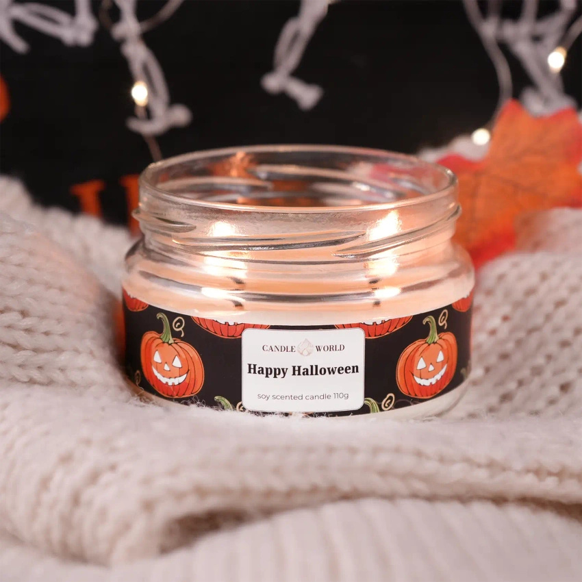 Candle World soy scented candle jar Happy Halloween 110 g