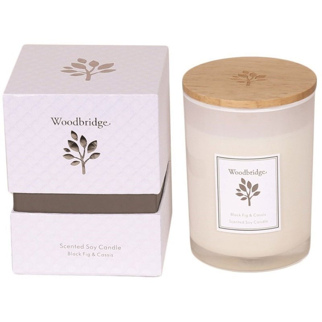 Gift candle soy scented Woodbridge - Black Fig Cassis