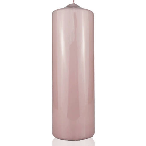 Luxurious classic candle Meloria 240/80 mm - Powder pink