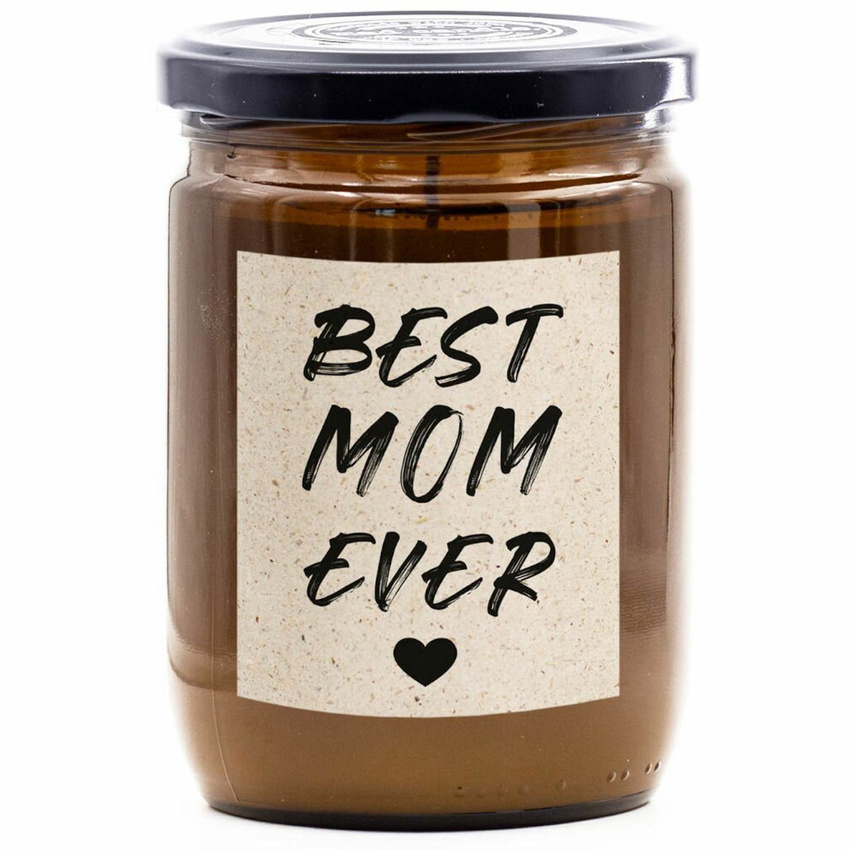 Vonná sojová svíčka jako dárek Best Mama Best Mama Ever Gift for Mom Mad Candle 360 ​​g