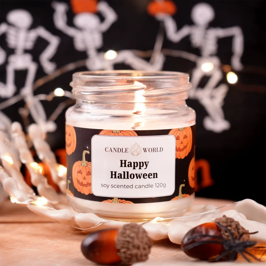 Candle World soy scented candle jar Happy Halloween 120 g