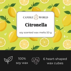 Candle World geruchshemmendes Sojawachs Citronella 50 g