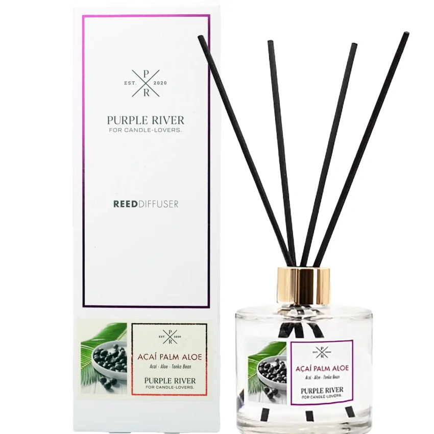 Purple River duftstäbchen Acai Palm Aloe in einem 100 ml Glasflakon
