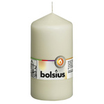 Bolsius unscented solid pillar candle 13 cm 130/68 mm - Ivory