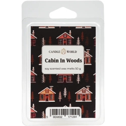 Candle World sójový vonný vosk Cabin In Woods 50 g dřevitý