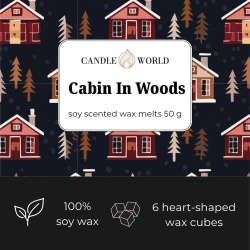 Candle World cire parfumée au soja Cabin In Woods 50 g boisé