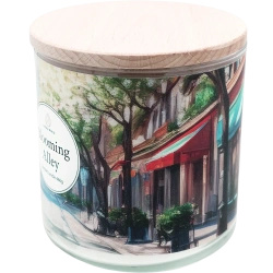 Candle World candela profumata di soia 3 stoppini Blooming Alley 460 g Gelsomino Mughetto