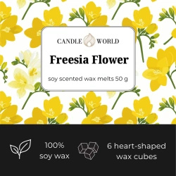 Candle World cire parfumée au soja Freesia Flower 50 g Freesia