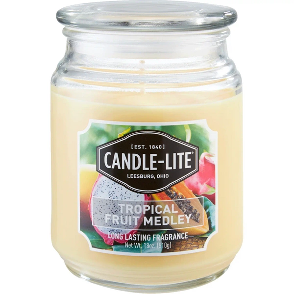Vonná sviečka prírodná Tropical Fruit Medley Candle-lite