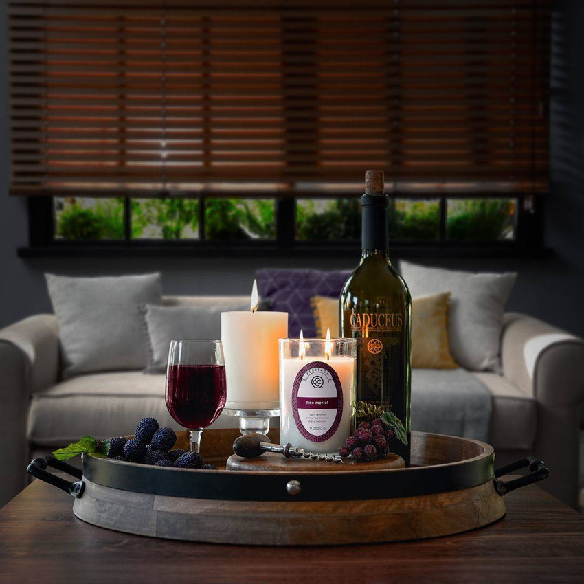 Vela perfumada de soja Fine Merlot Colonial Candle