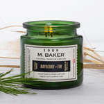 Colonial Candle M Baker large soy scented candle apothecary jar 14 oz 396 g - Bayberry Fir