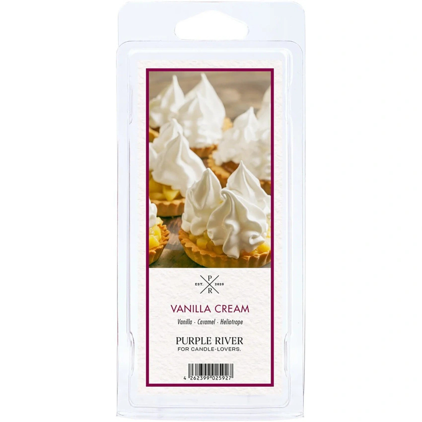Vonný sójový vosk do krbu vanilka Vanilla Cream Purple River 50 g