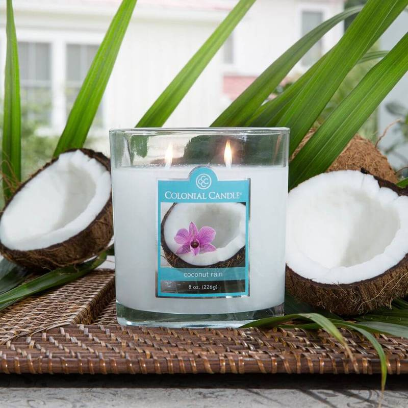 Candela profumata ovale Colonial Candle 226 g - Coconut Rain