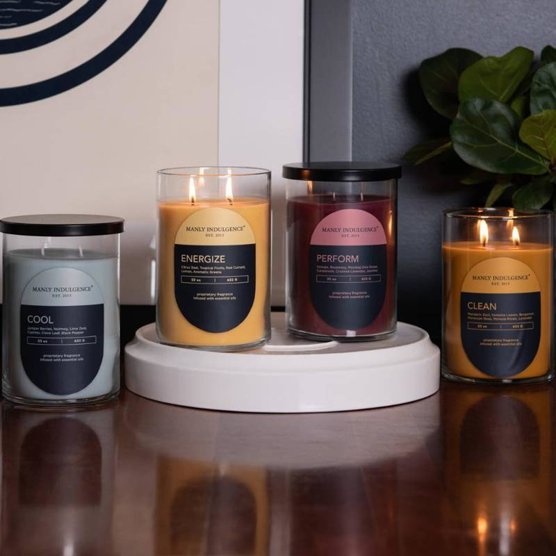 Masculine soy scented candle Perform Colonial Candle