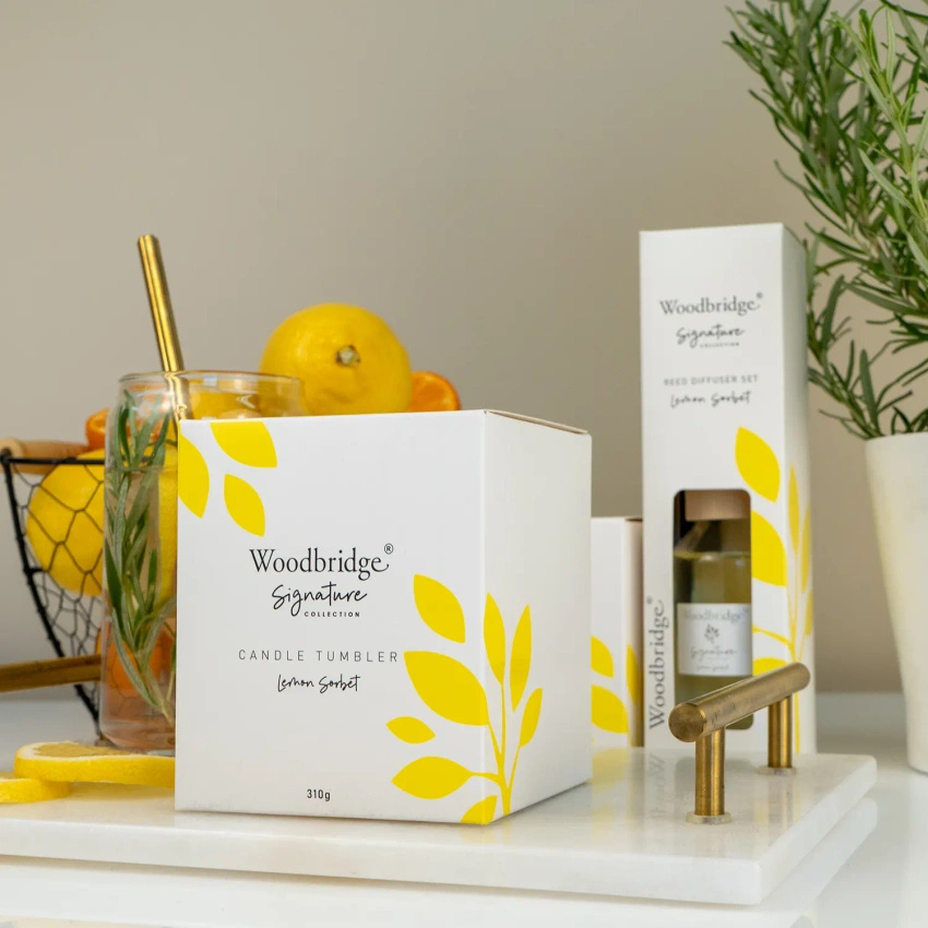 Vela perfumada de regalo cítricos Lemon Sorbet 310 g Woodbridge