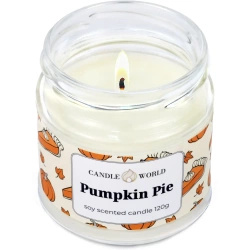 Candle World soja geurkaars pot Pumpkin Pie 120 g Pompoen