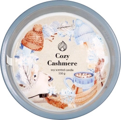 Candle World soja geurkaars Cozy Cashmere Kasjmier 550 g