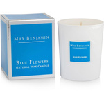 Max Benjamin Collection Classic handmade scented candle in glass - Blue Flowers