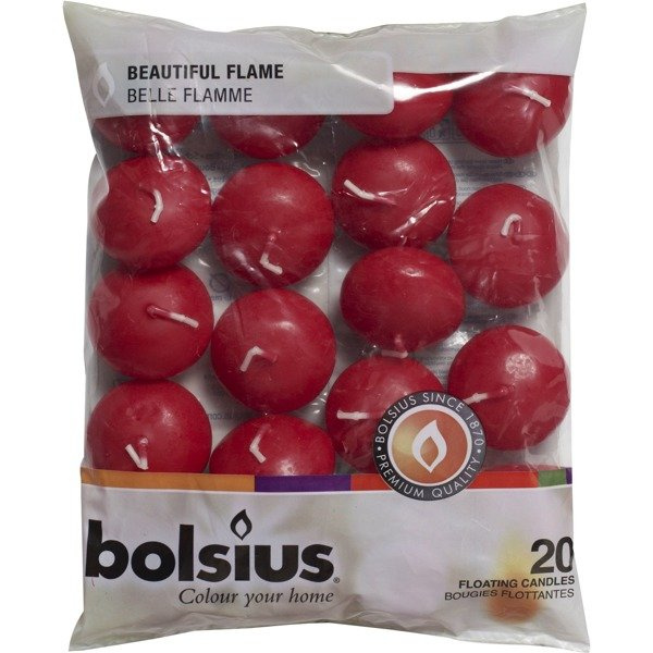 Bolsius floating candles 30/45 mm 20 pcs - Winered