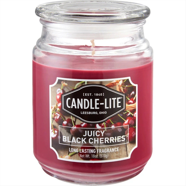 Vonná svíčka přírodní Juicy Black Cherries Candle-lite