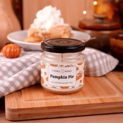 Candle World Soja Duftkerze Glas Pumpkin Pie 120 g Kürbis
