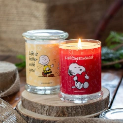 Valentijnsdag Peanuts Snoopy Lieblingsmensch geurkaars