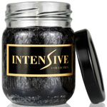 Intensive Collection black, natural outdoor scented candle in a 90 g jar - Wooden Home