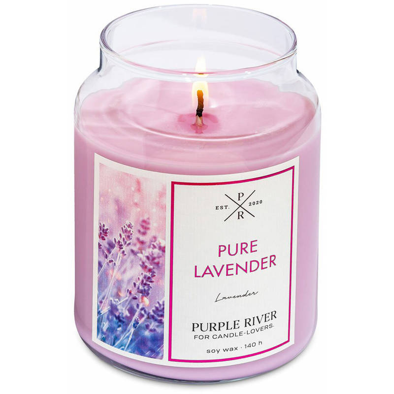 Duftkerze soja Pure Lavender Purple River 623 g