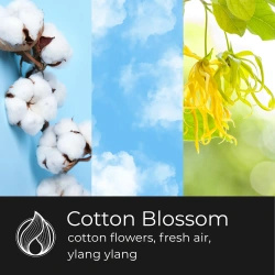 Candle World cera perfumada de soja Cotton Blossom 50 g