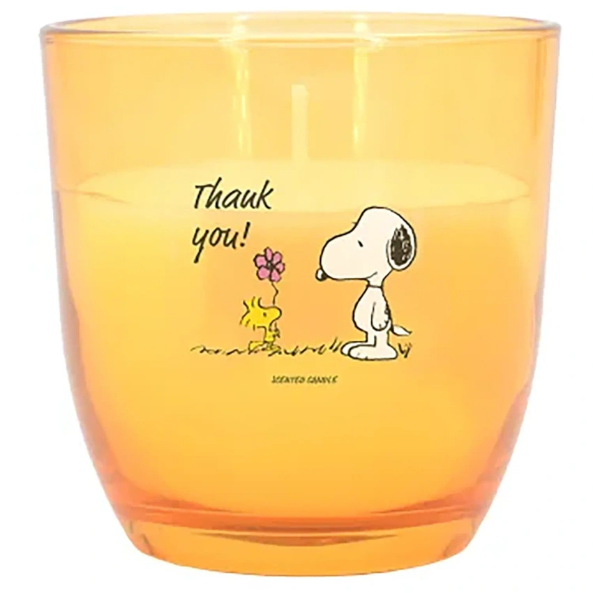 Peanuts Snoopy vela perfumada de cristal Thank You 100 g gracias